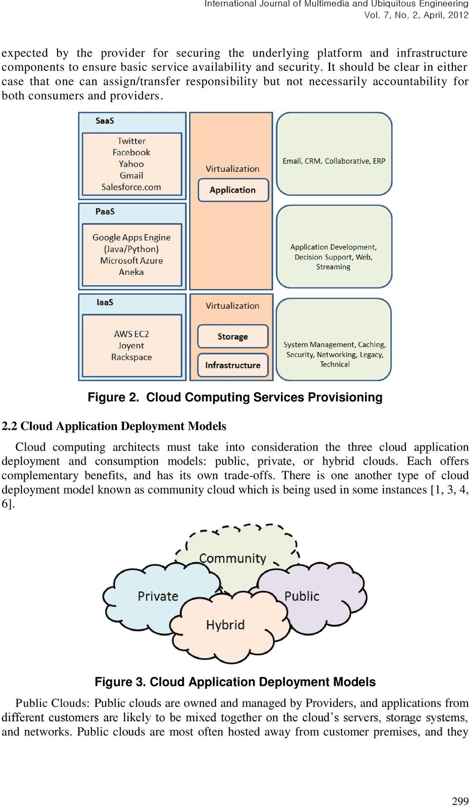 2 Cloud Application Deployment Models Cloud computing architects must take into consideration the three cloud application deployment and consumption models: public, private, or hybrid clouds.
