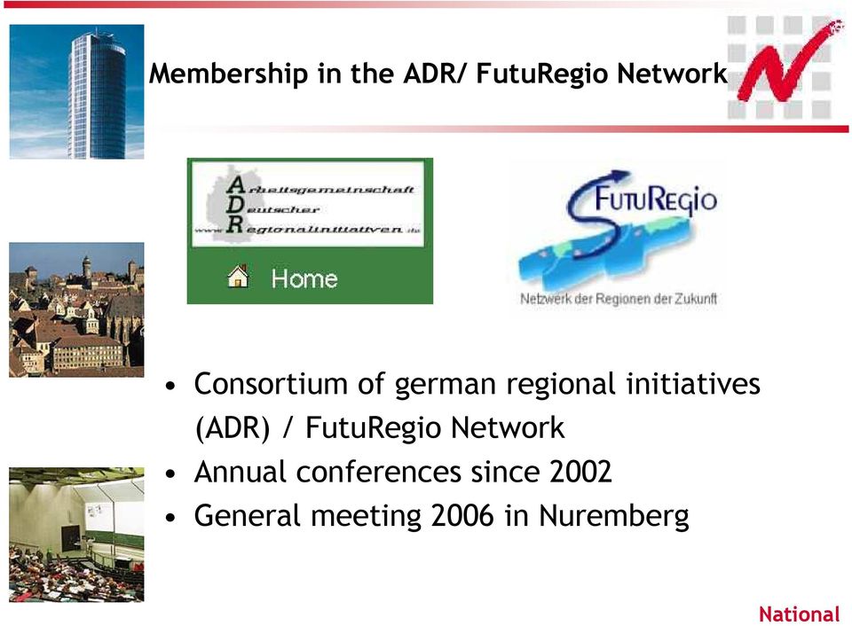 (ADR) / FutuRegio Network Annual conferences
