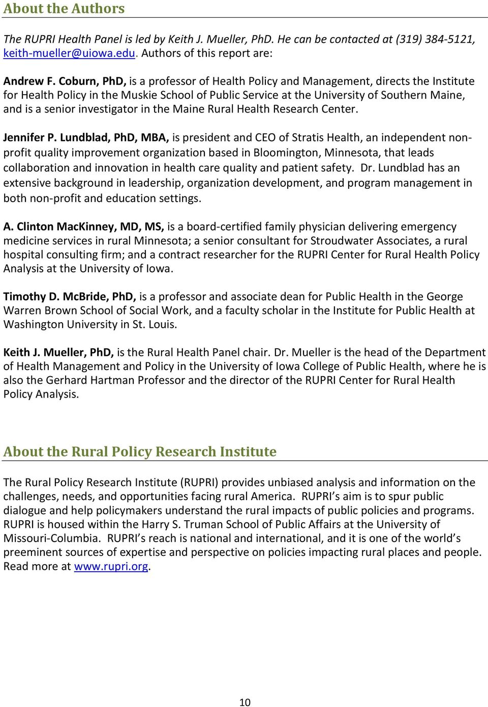 investigator in the Maine Rural Health Research Center. Jennifer P.