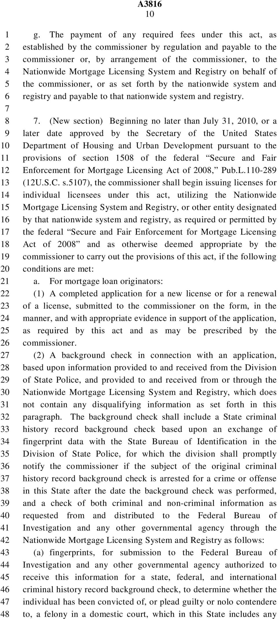 Licensing System and Registry on behalf of the commissioner, or as set forth by the nationwide system and registry and payable to that nationwide system and registry.