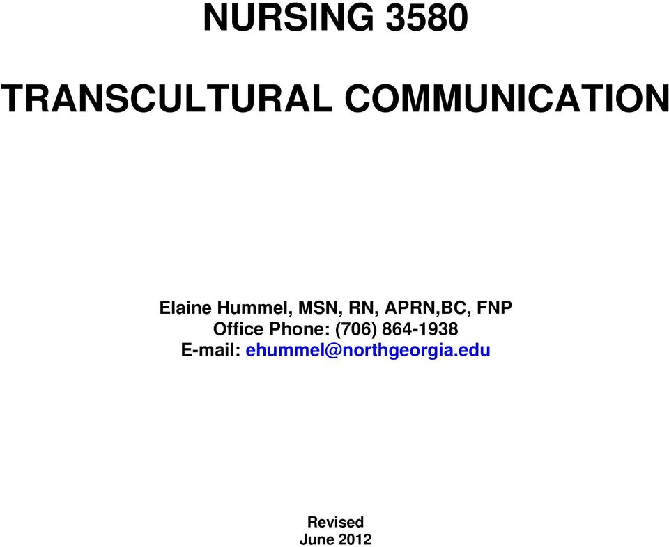 APRN,BC, FNP Office Phone: (706)