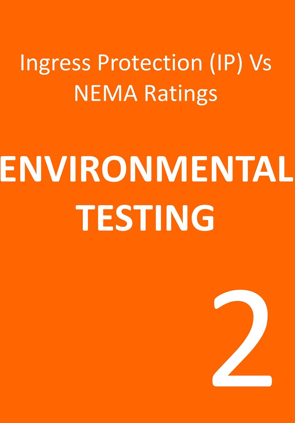 Vs NEMA Ratings