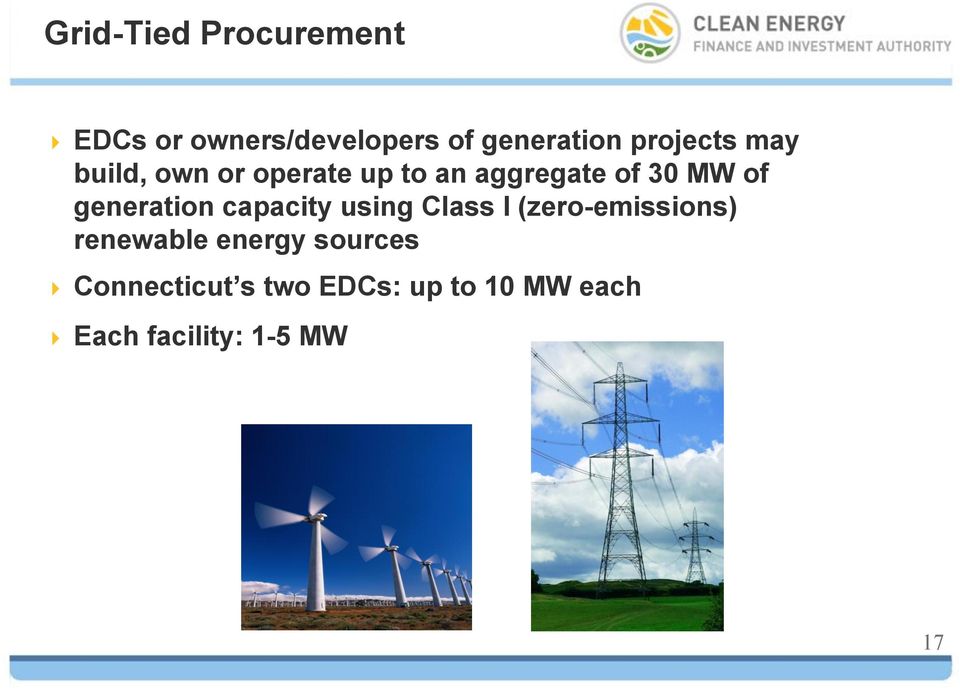 generation capacity using Class I (zero-emissions) renewable energy