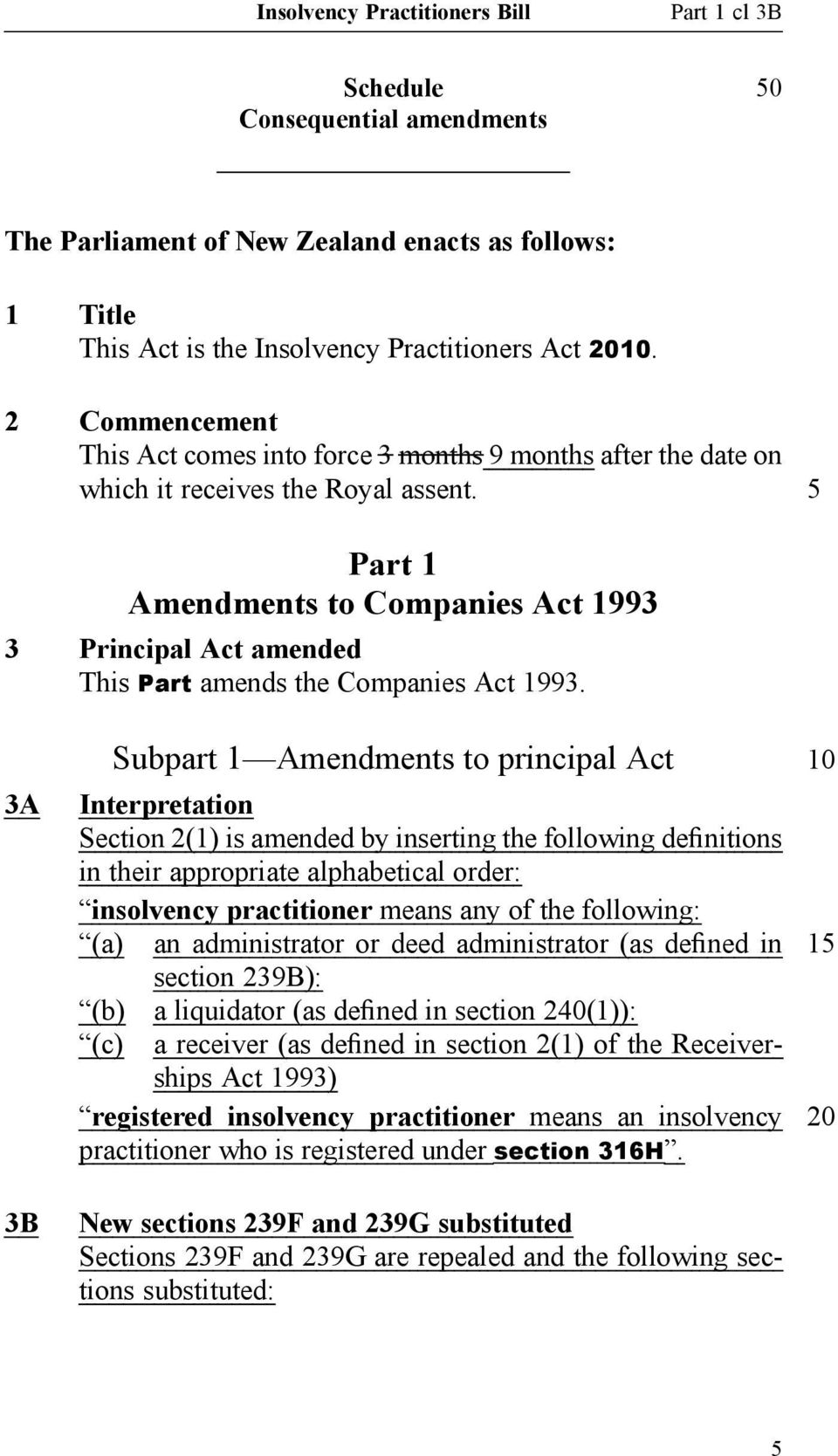 5 Part 1 Amendments to Companies Act 1993 3 Principal Act amended This Part amends the Companies Act 1993.