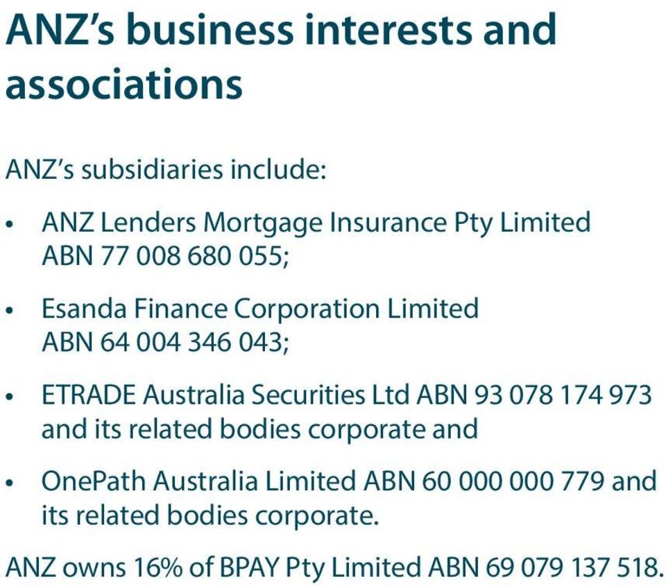 Australia Securities Ltd ABN 93 078 174 973 and its related bodies corporate and OnePath Australia