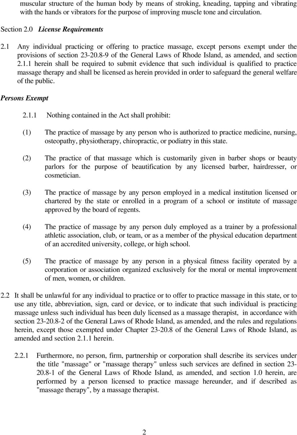 8-9 of the General Laws of Rhode Island, as amended, and section 2.1.