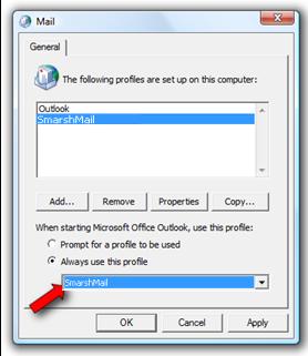 Activate Your New Profile Most people only need one active profile for Outlook.
