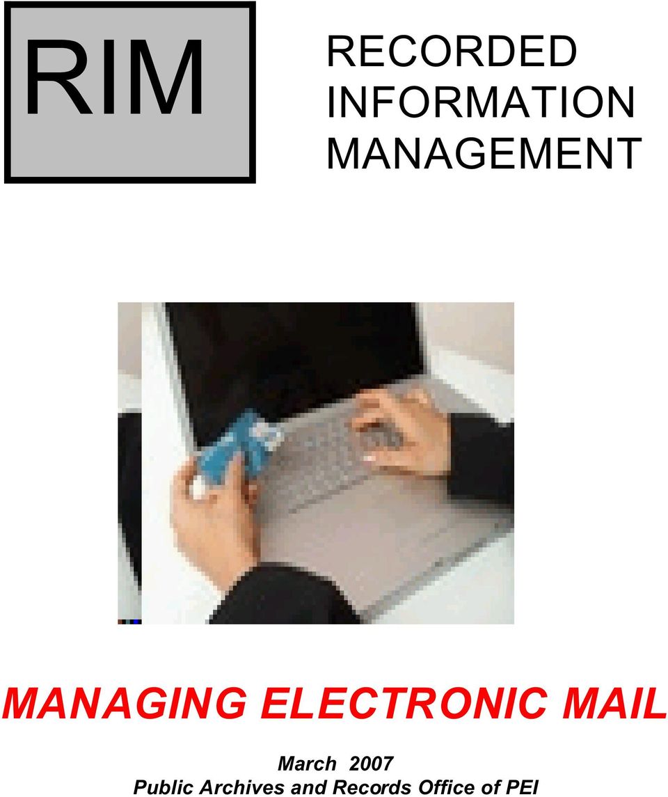 ELECTRONIC MAIL March 2007