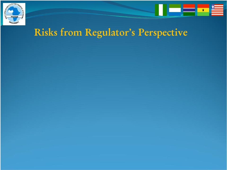 with low barriers to entry Lack of Regulation (Emerging Sources)