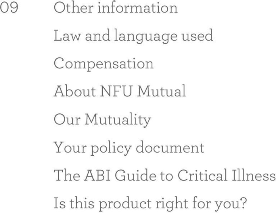 Mutuality Your policy document The ABI