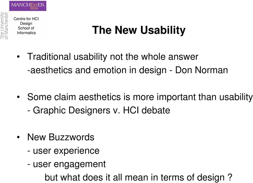 more important than usability - Graphic ers v.