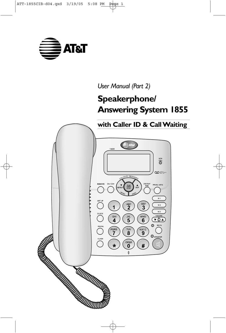 Manual (Part 2) Speakerphone/