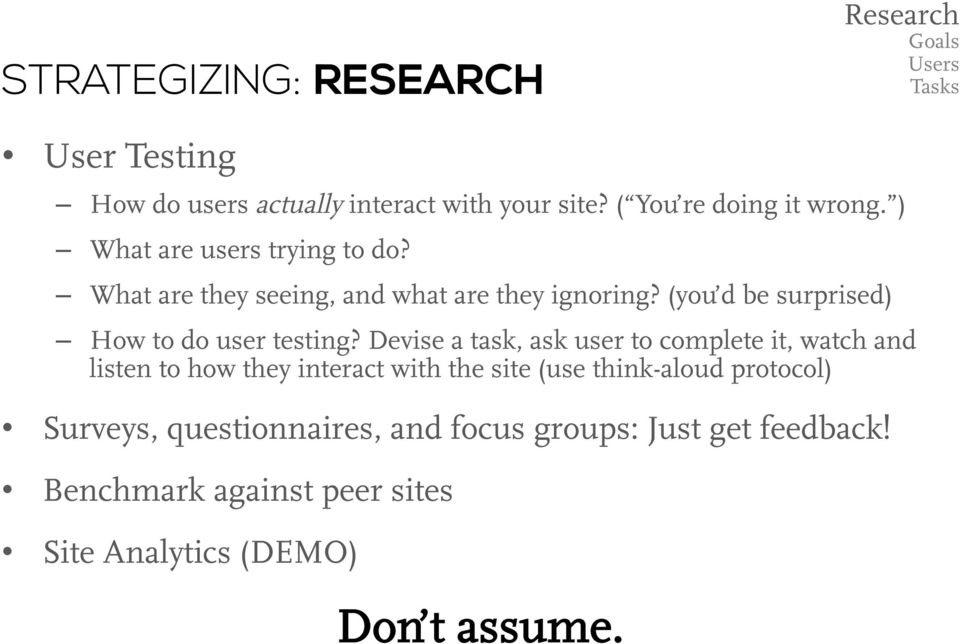 (you d be surprised) How to do user testing?