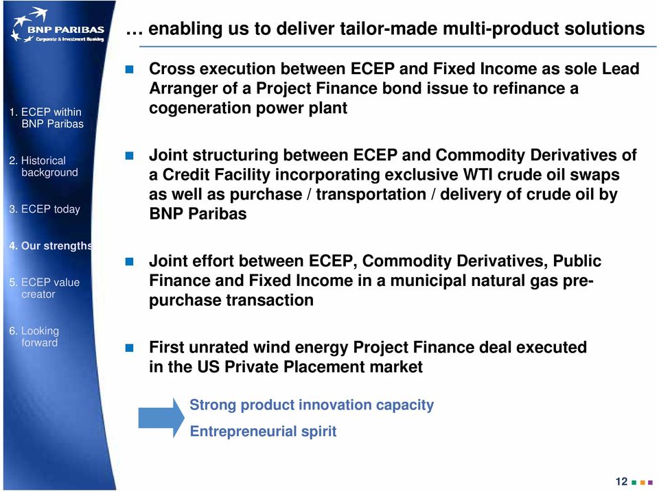 as purchase / transportation / delivery of crude oil by Joint effort between ECEP, Commodity Derivatives, Public Finance and Fixed Income in a municipal natural gas