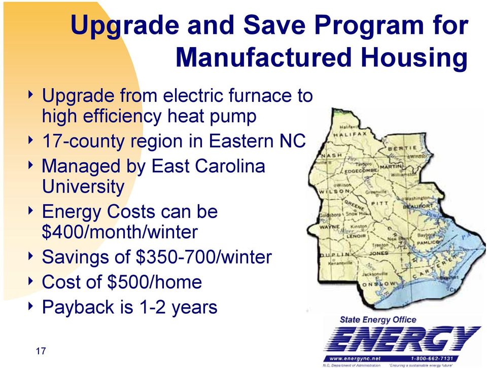 Managed by East Carolina University 4 Energy Costs can be