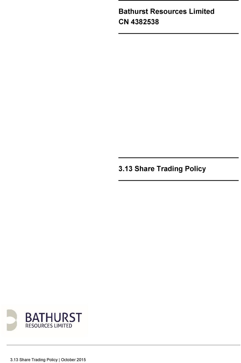 13 Share Trading Policy 3.