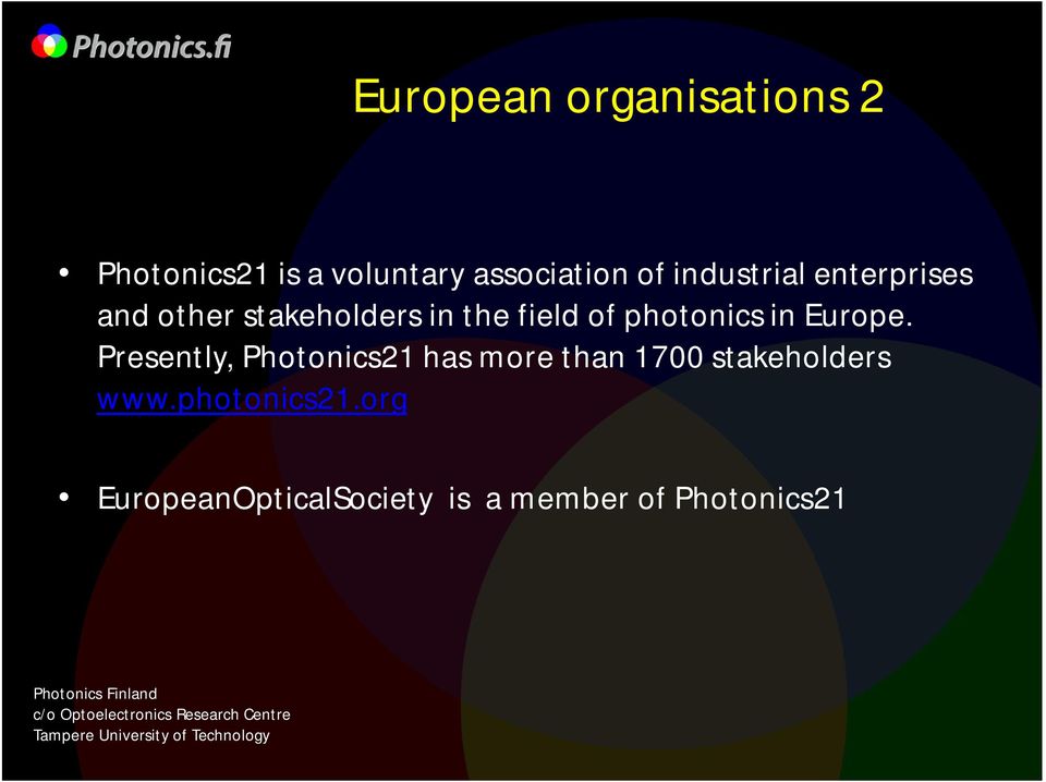 photonics in Europe.