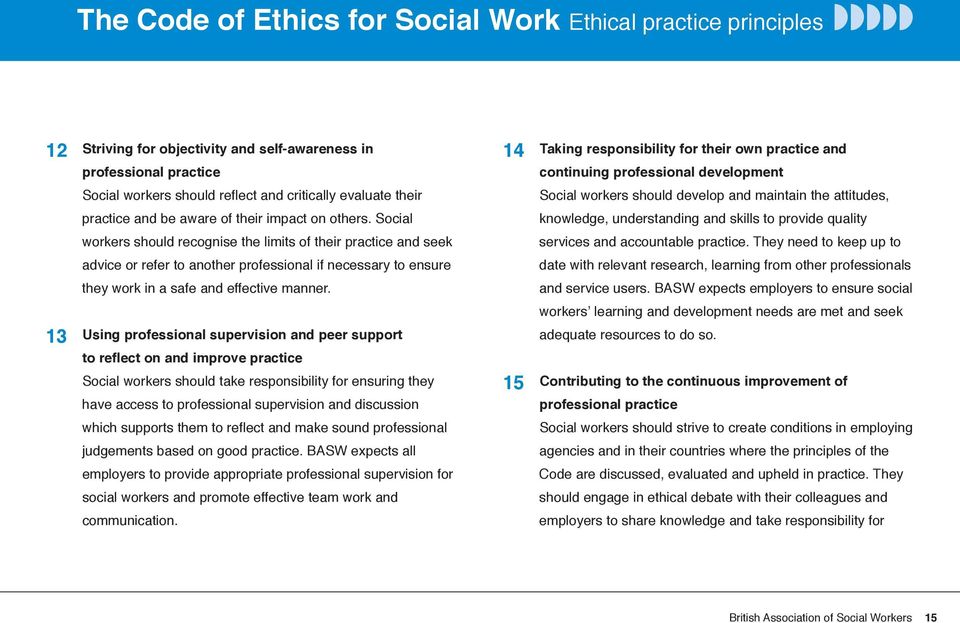 Social workers should recognise the limits of their practice and seek advice or refer to another professional if necessary to ensure they work in a safe and effective manner.