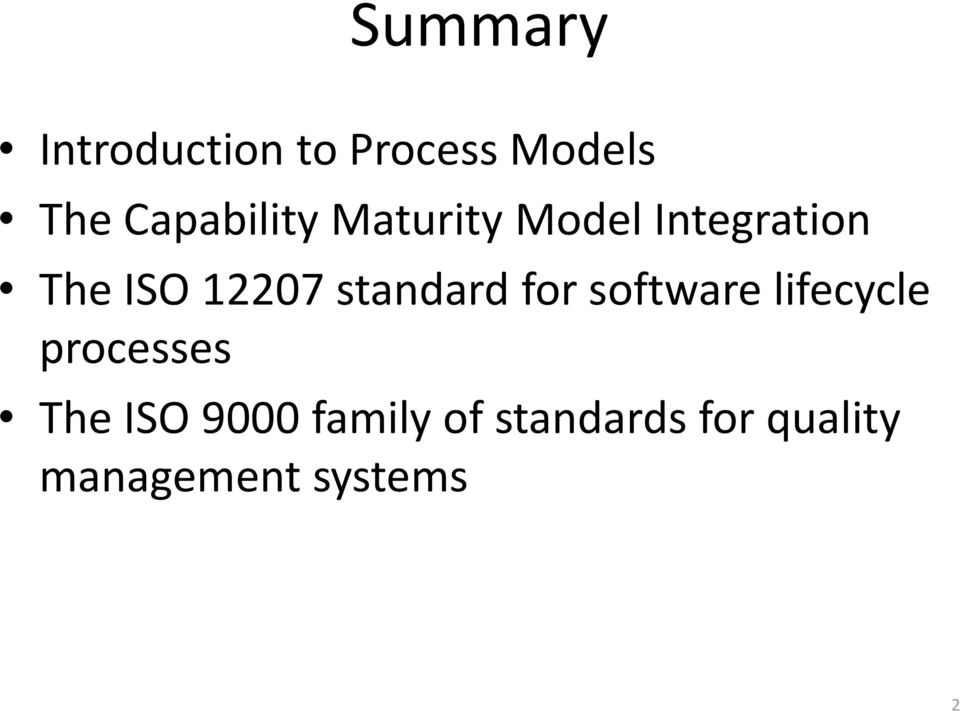12207 standard for software lifecycle processes