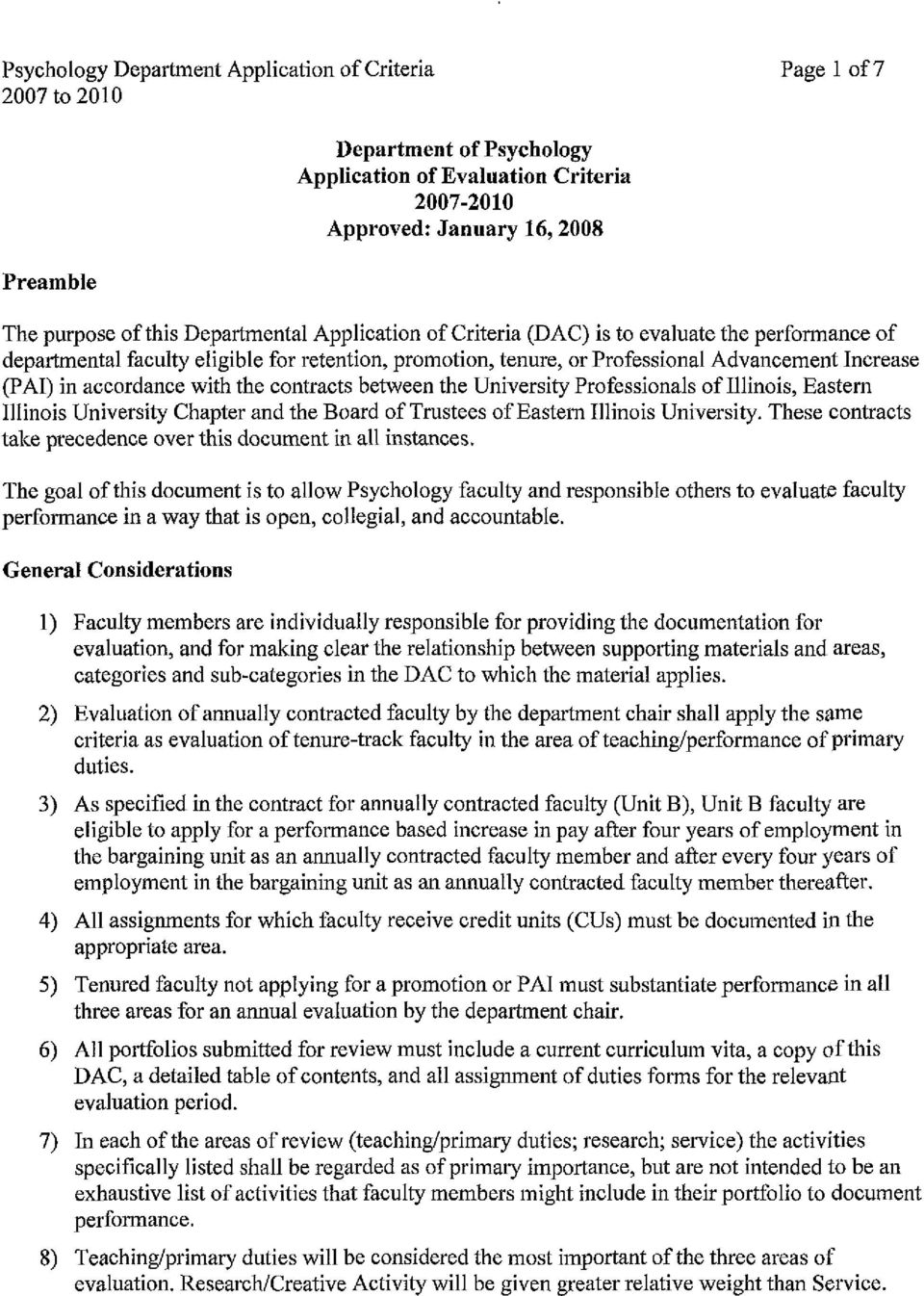Illinois, Eastern Illinois University Chapter and the Board of Trustees of Eastern Illinois University. These contracts take precedence over this document in all instances.