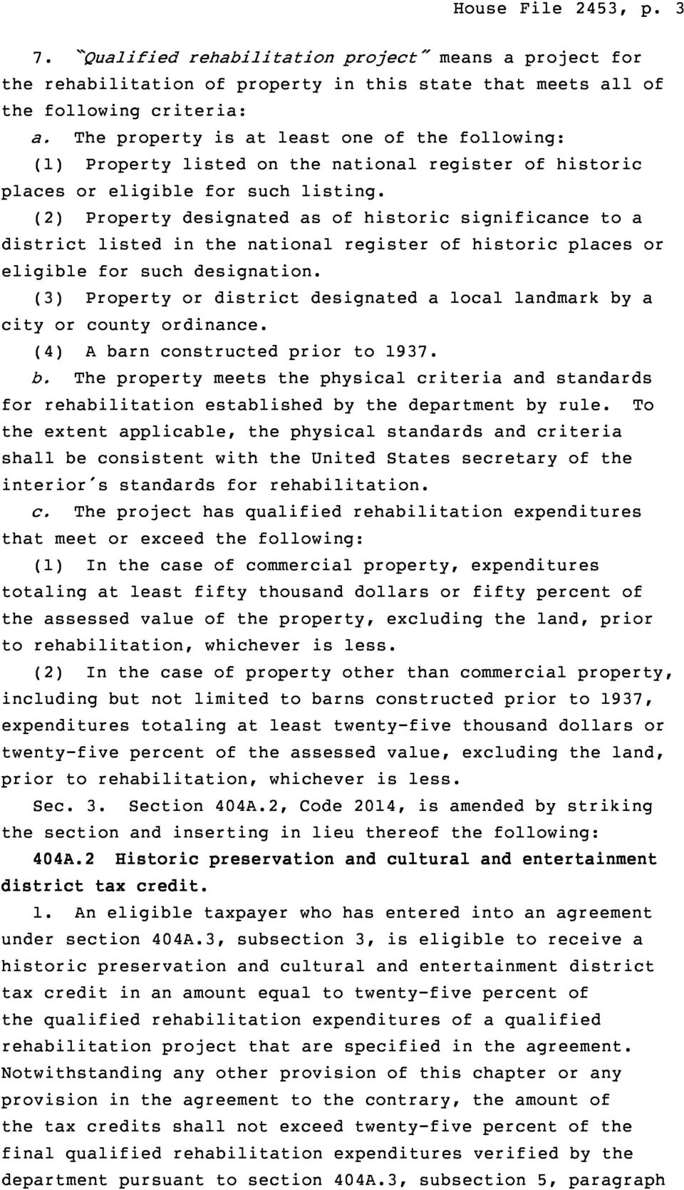 (2) Property designated as of historic significance to a district listed in the national register of historic places or eligible for such designation.