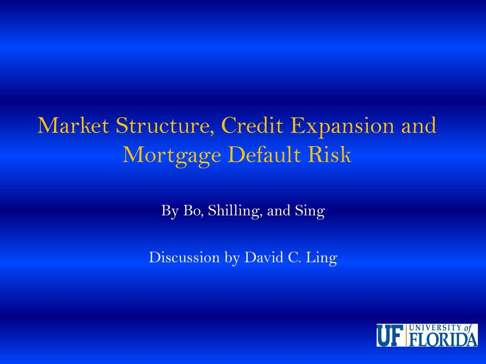 Default Risk By Bo,