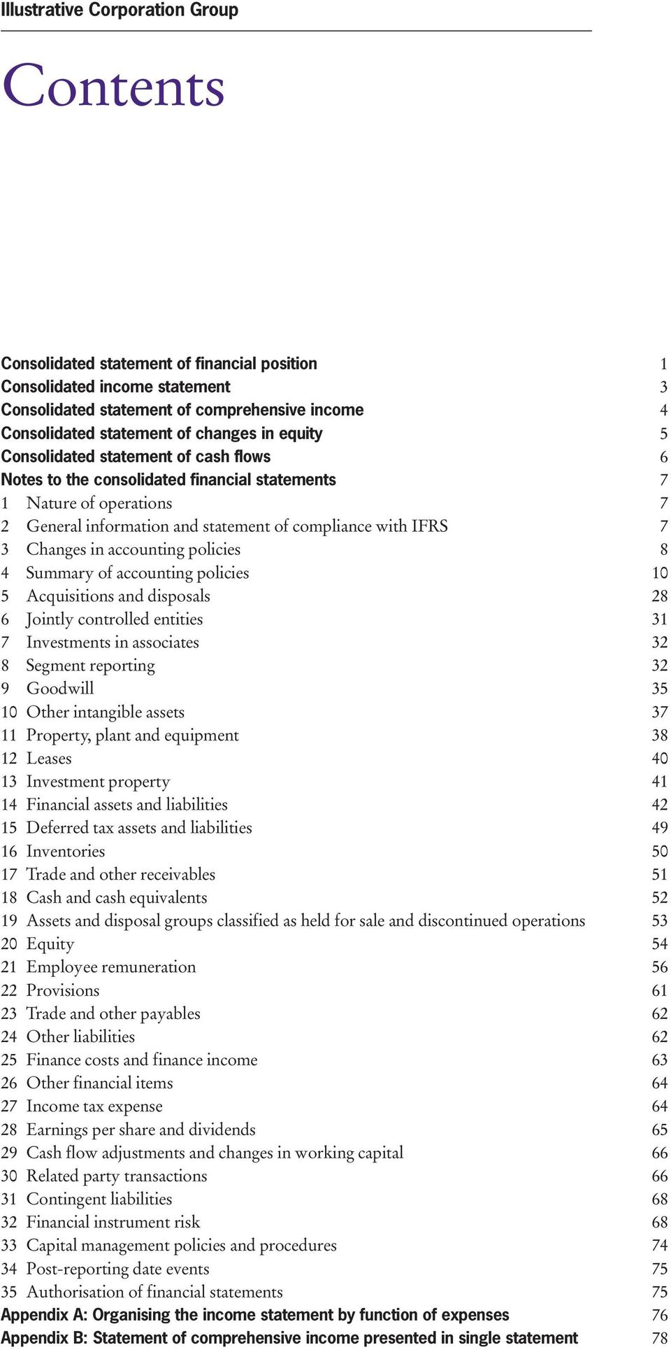 Changes in accounting policies 8 4 Summary of accounting policies 10 5 Acquisitions and disposals 28 6 Jointly controlled entities 31 7 Investments in associates 32 8 Segment reporting 32 9 Goodwill