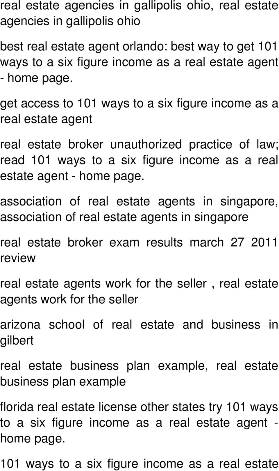 association of real estate agents in singapore, association of real estate agents in singapore real estate broker exam results march 27 2011 review real estate agents work for the seller, real estate