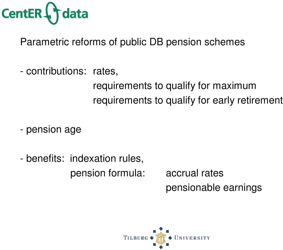 requirements to qualify for early retirement - pension age -