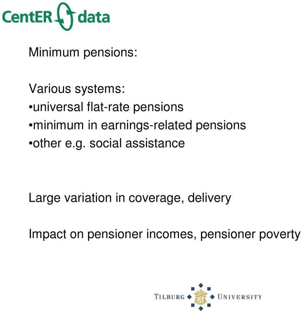 pensions other e.g.