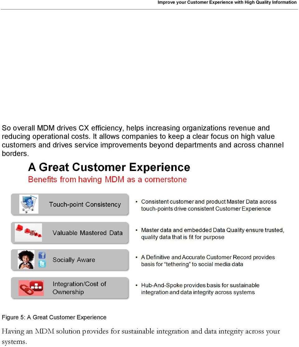 It allows companies to keep a clear focus on high value customers and drives service improvements