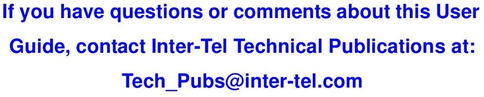 contact Inter-Tel Technical