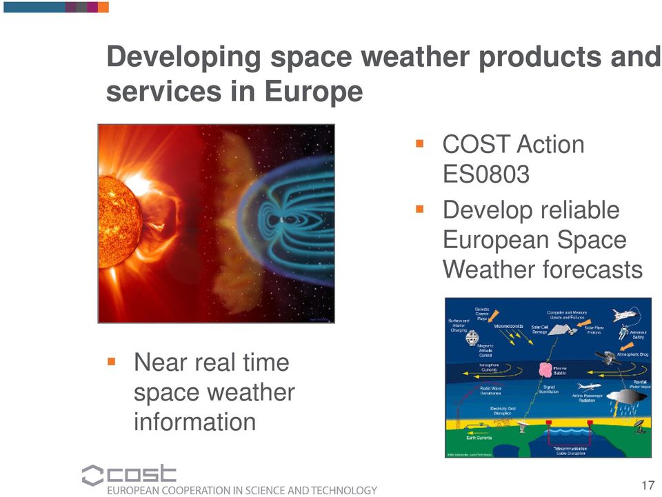 Develop reliable European Space Weather