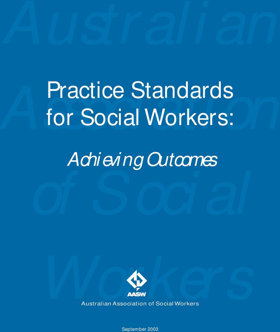 Achieving Outcomes of Social Workers