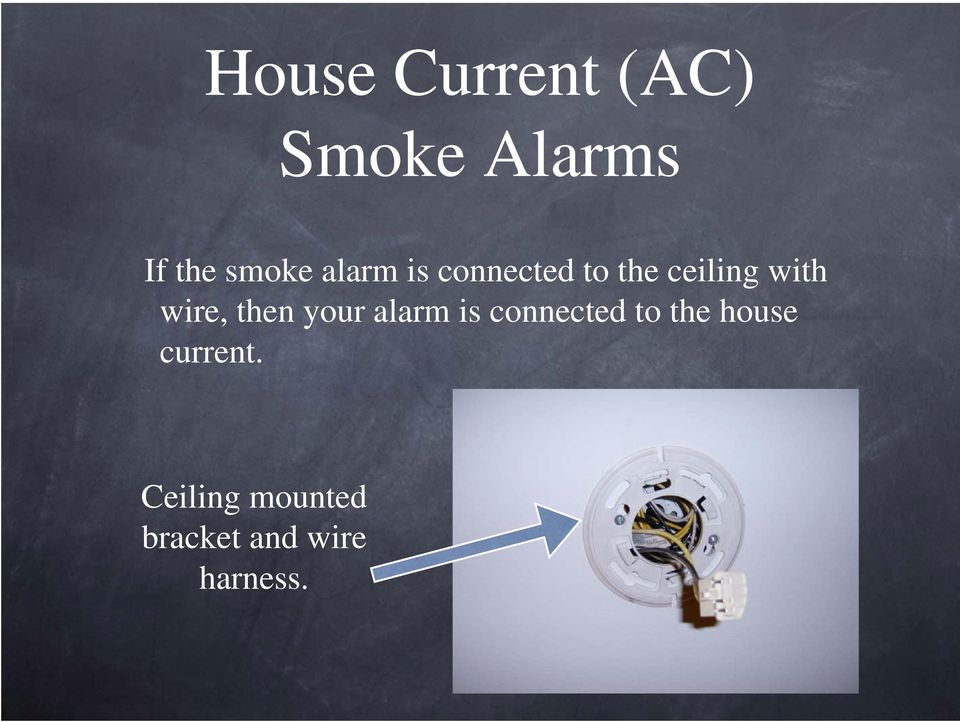 then your alarm is connected to the house