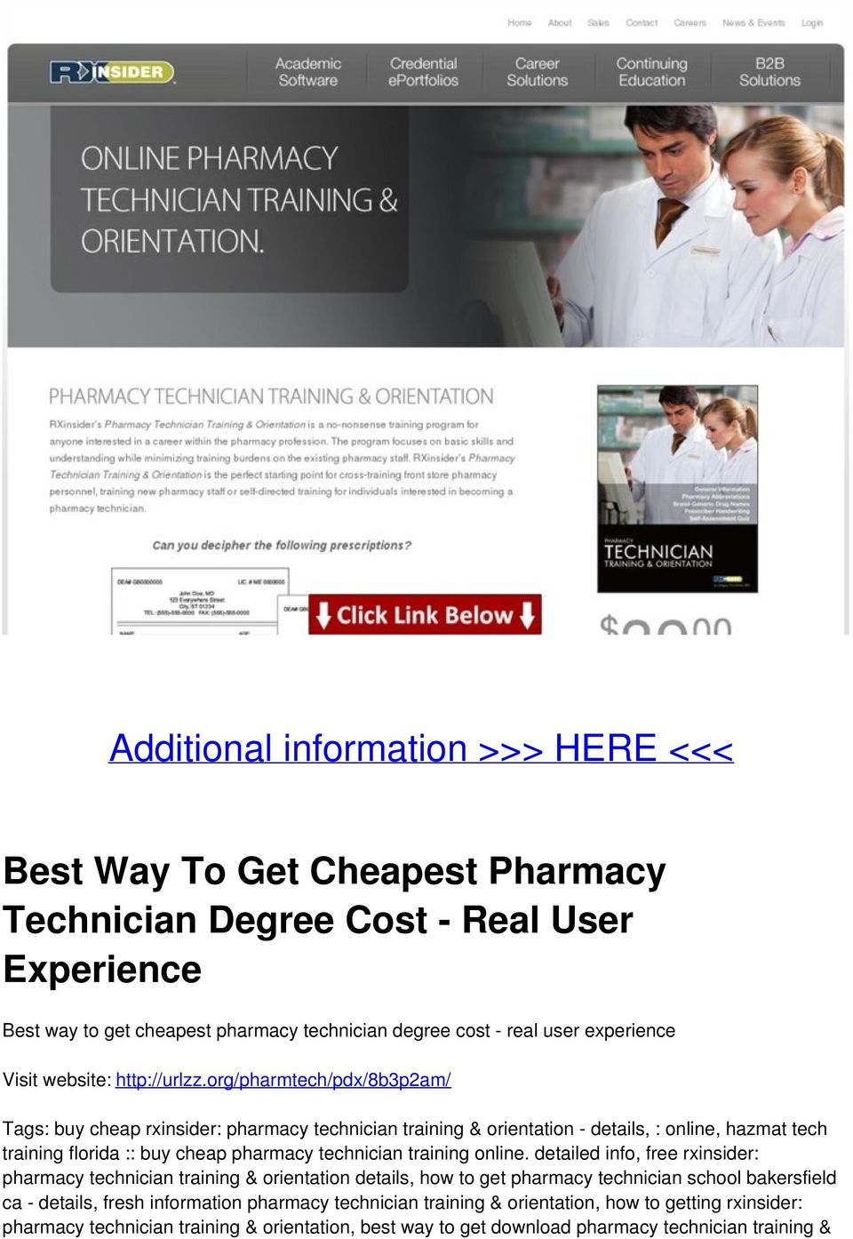 org/pharmtech/pdx/8b3p2am/ Tags: buy cheap rxinsider: pharmacy technician training & orientation - details, : online, hazmat tech training florida :: buy cheap pharmacy technician training