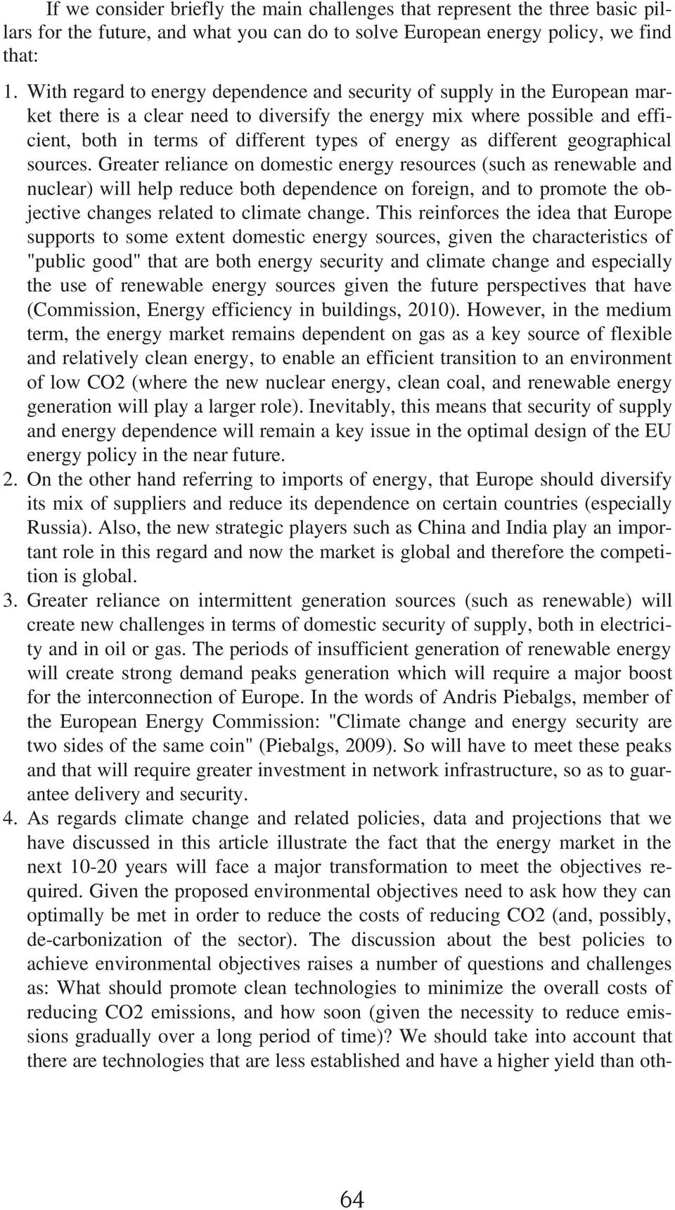 energy as different geographical sources.