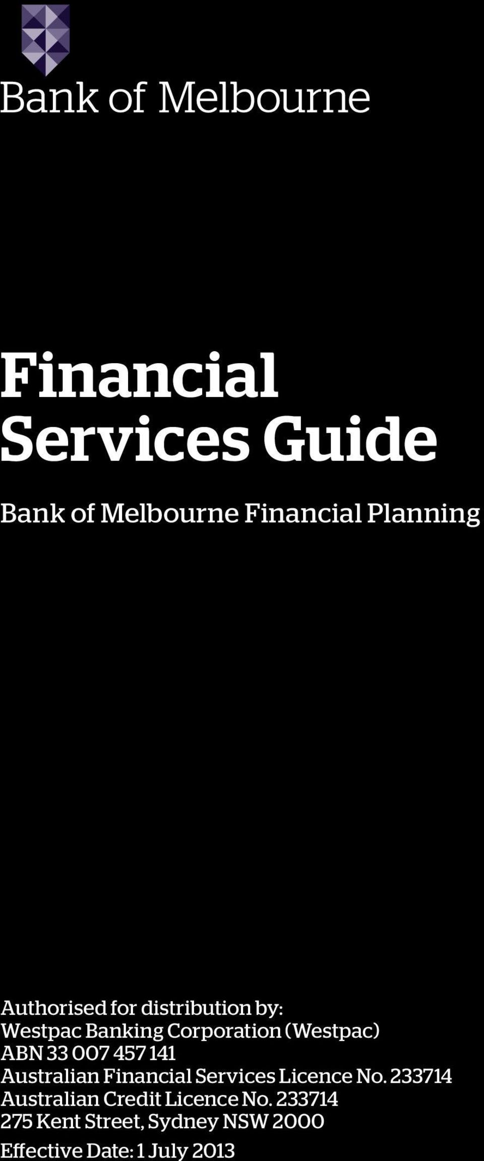 141 Australian Financial Services Licence No.
