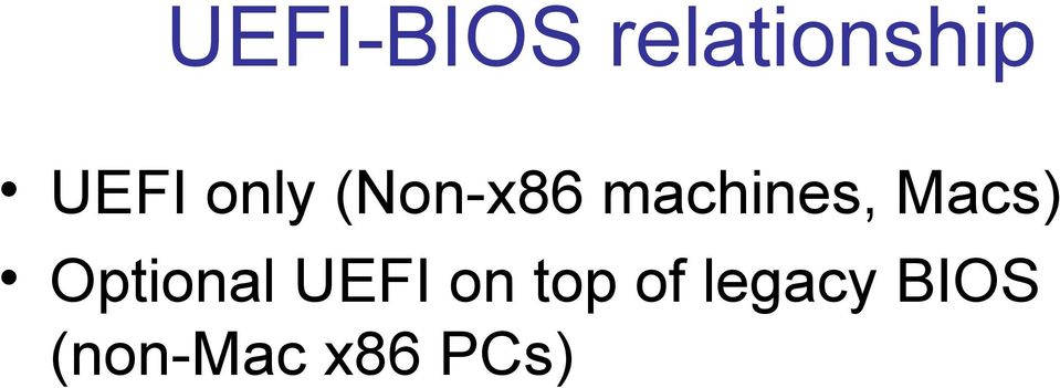Macs) Optional UEFI on top