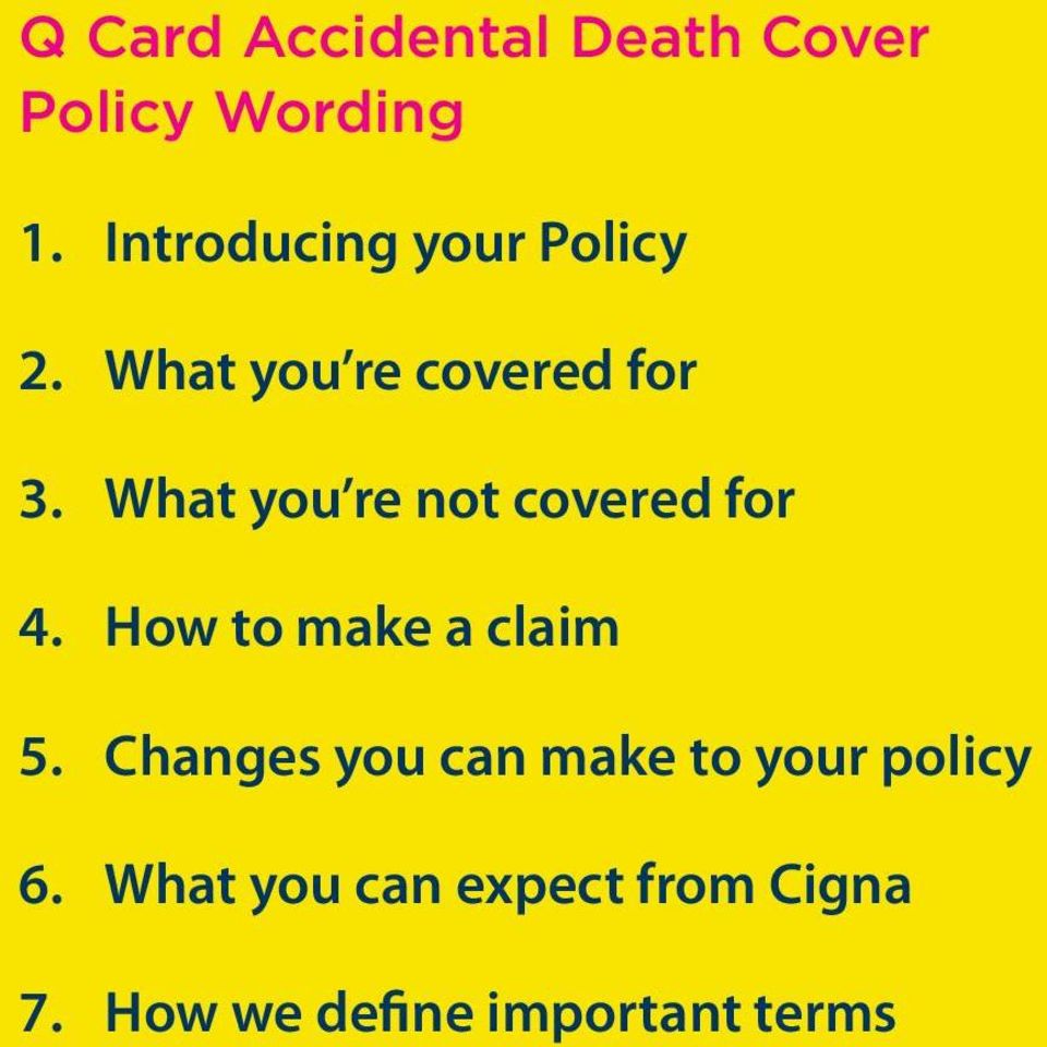 What you re not covered for 4. How to make a claim 5.