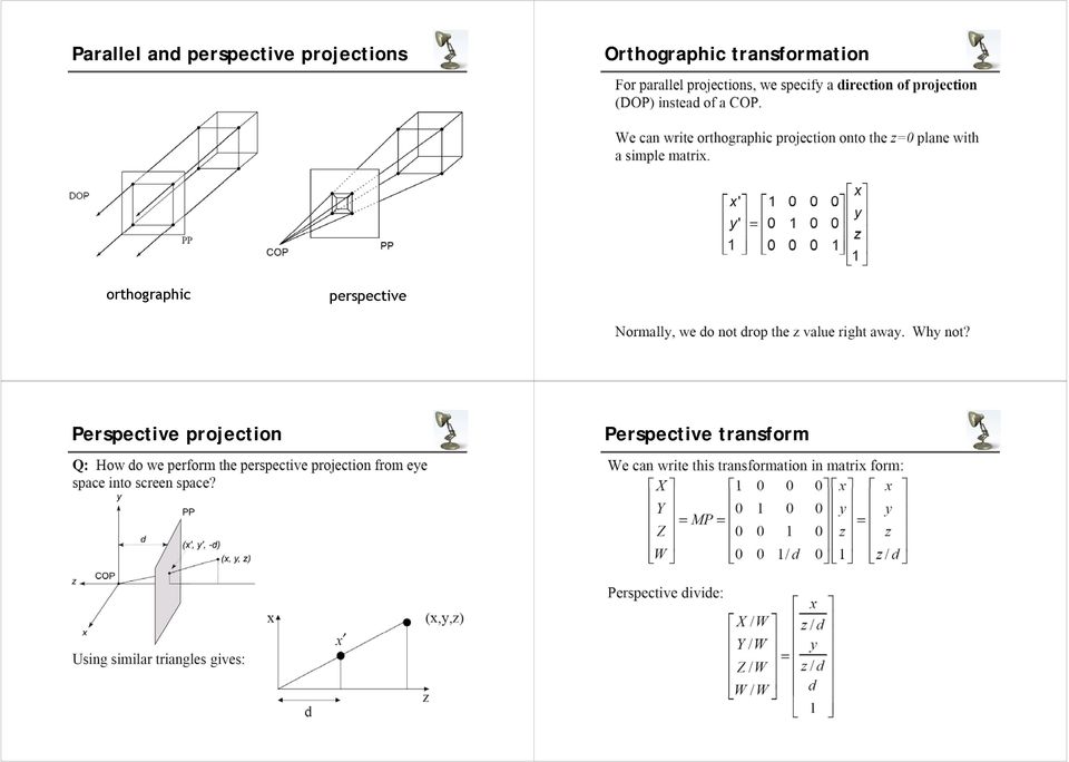transformation orthographic