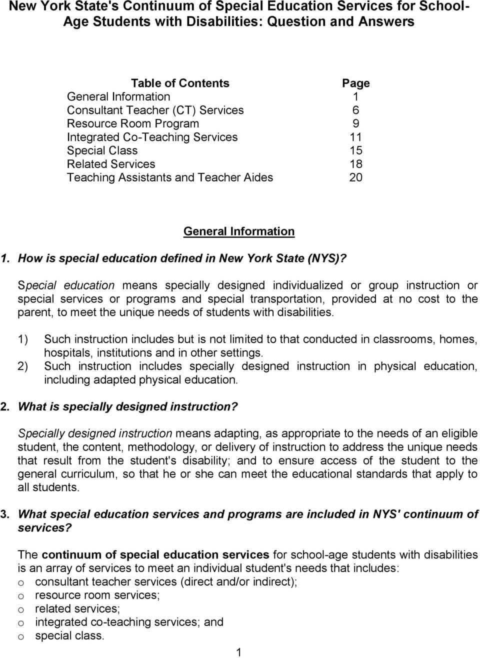 How is special education defined in New York State (NYS)?