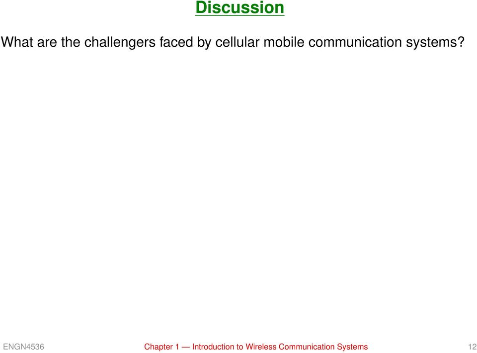 communication systems?