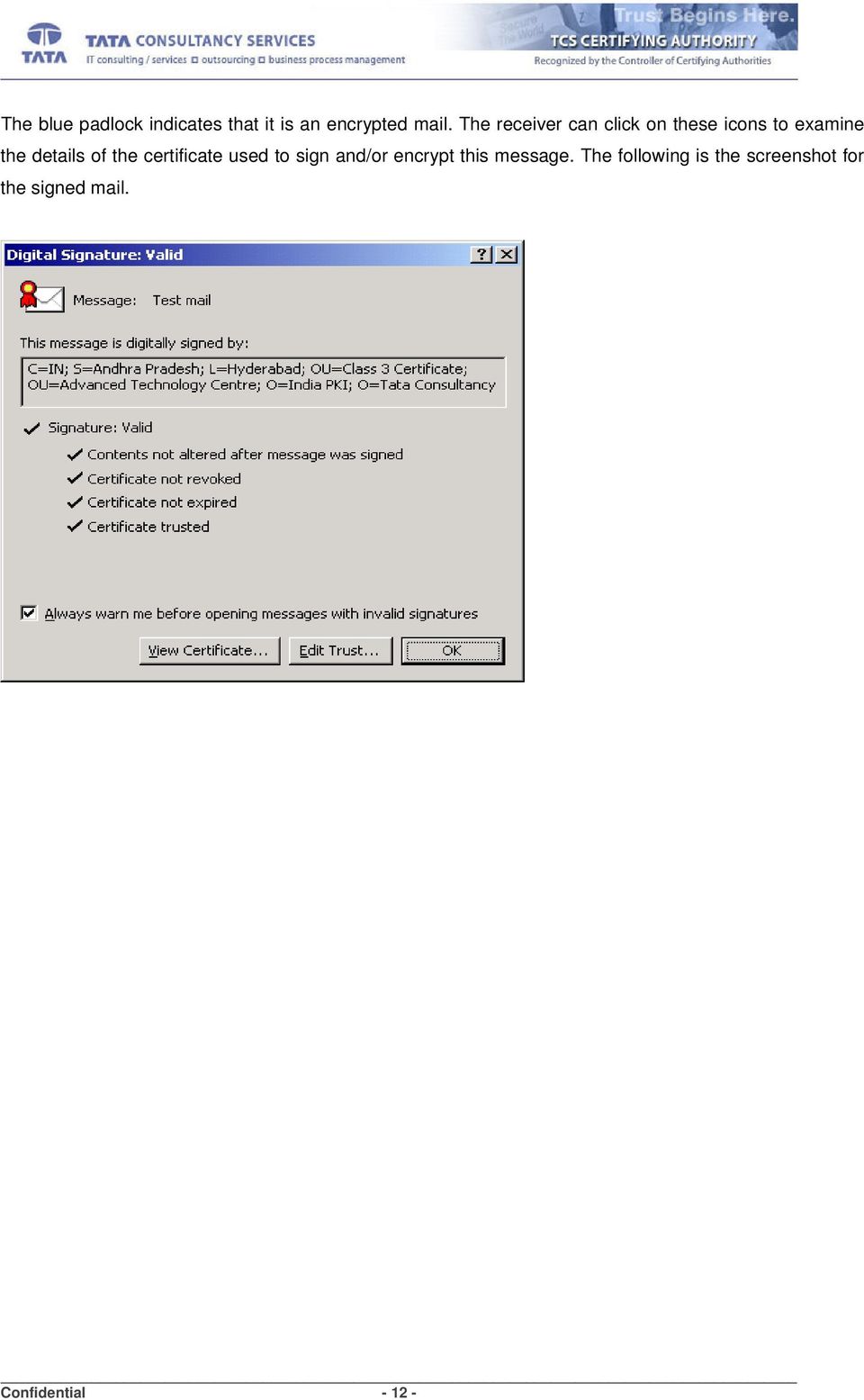 of the certificate used to sign and/or encrypt this message.