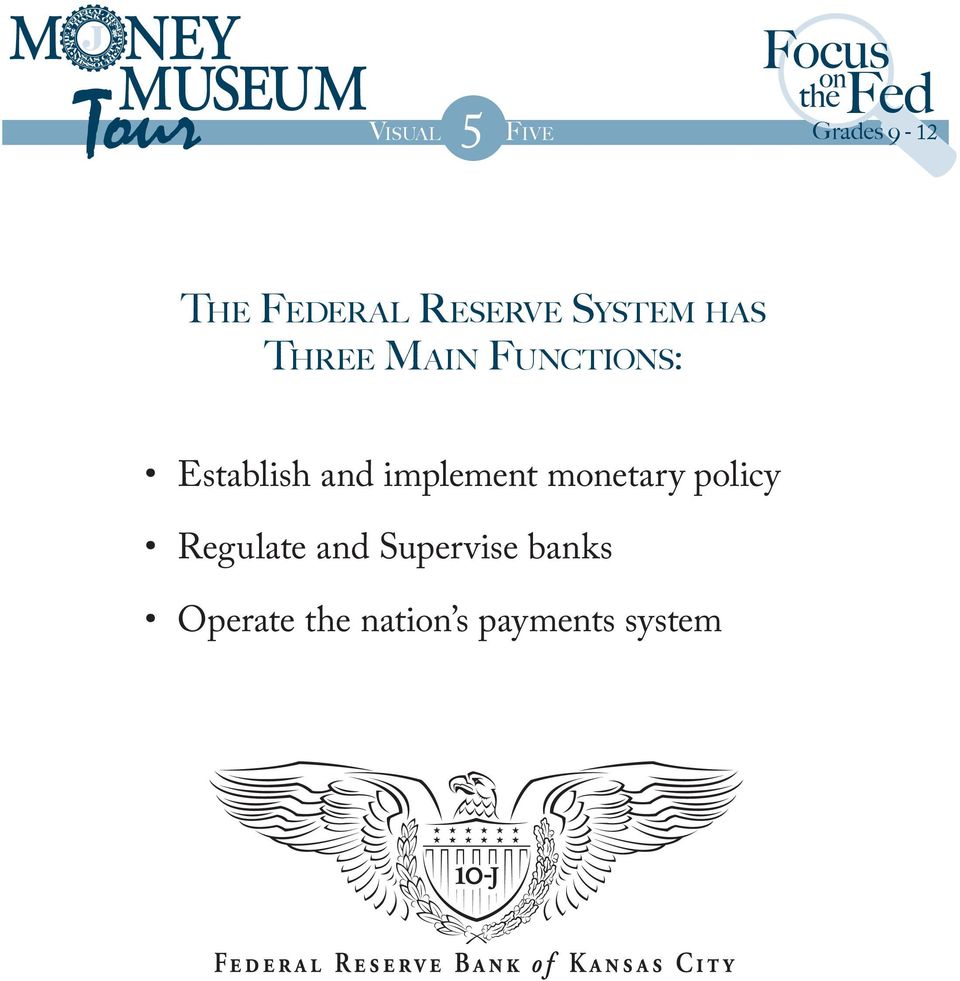 implement monetary policy Regulate and