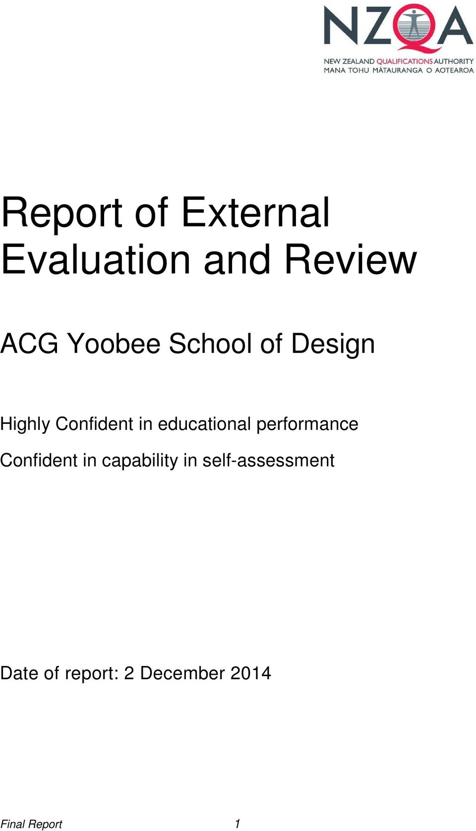 educational performance Confident in capability in
