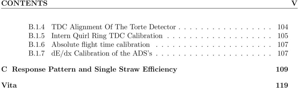 1.7 de/dx Calibration of the ADS s.
