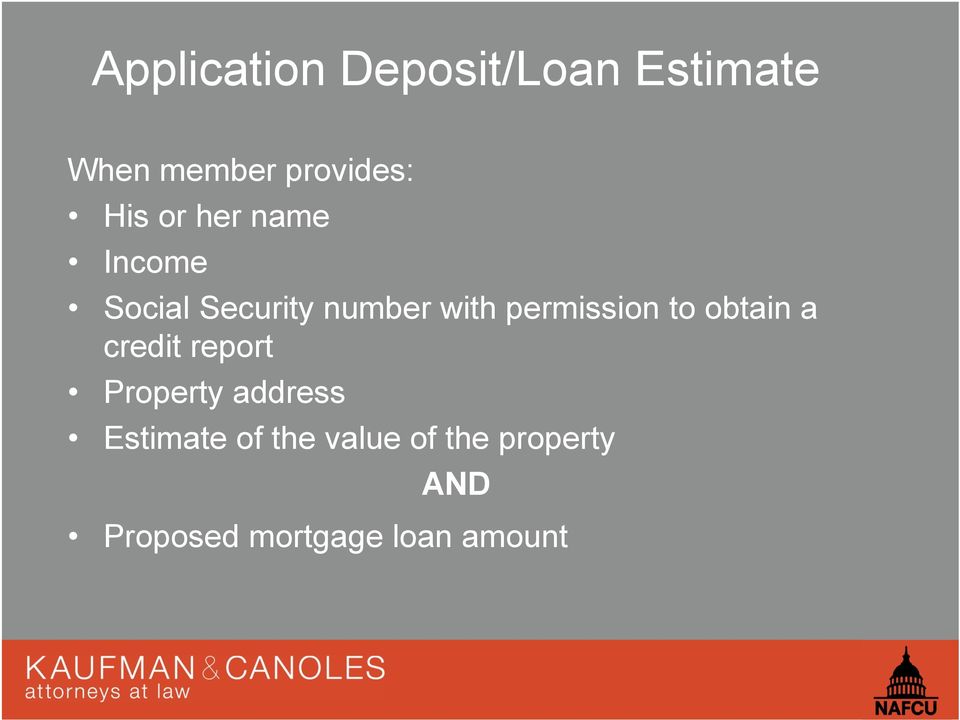 permission to obtain a credit report Property address