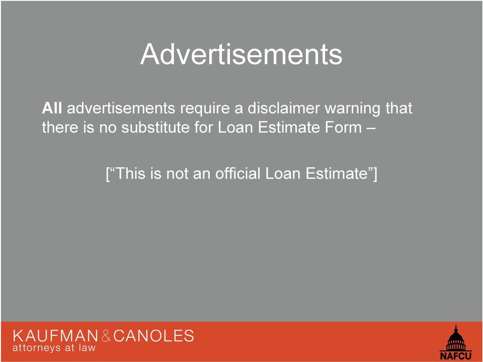 there is no substitute for Loan