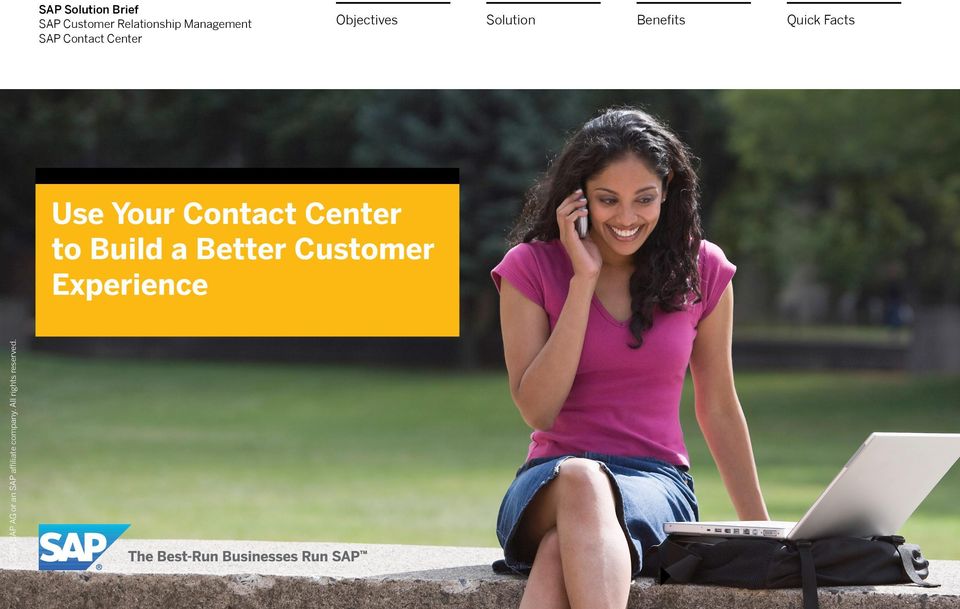Contact Center Objectives Use Your